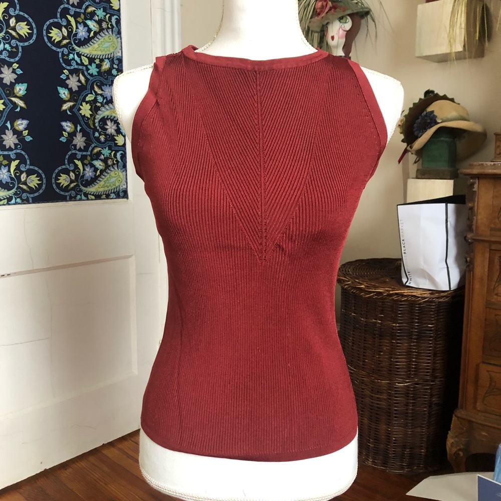 Beautiful White House black market rust top